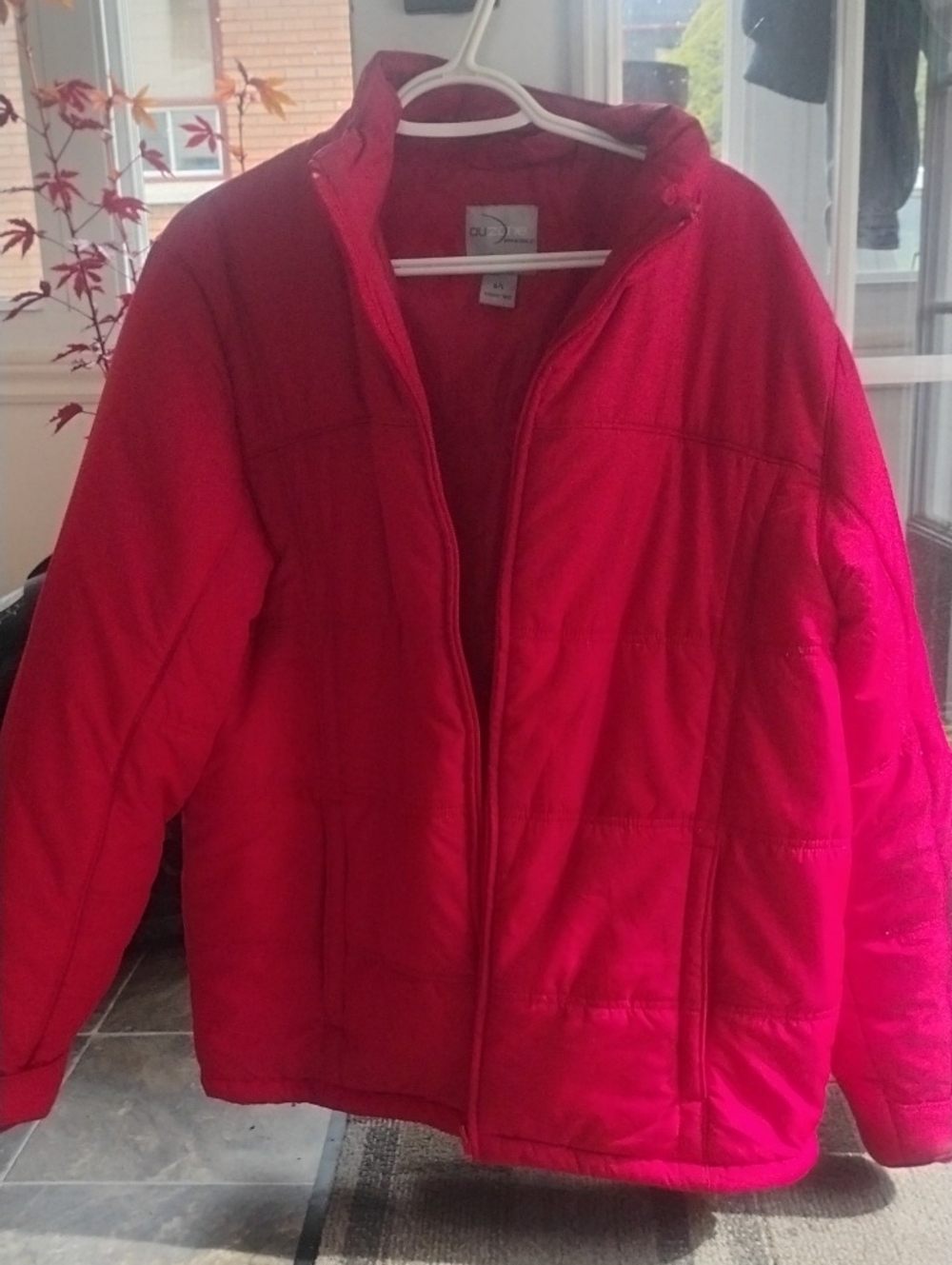 Red Men's Puffer Jacket